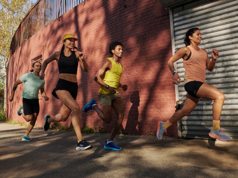 A group of runners are collecting pads at their races to help empower girls