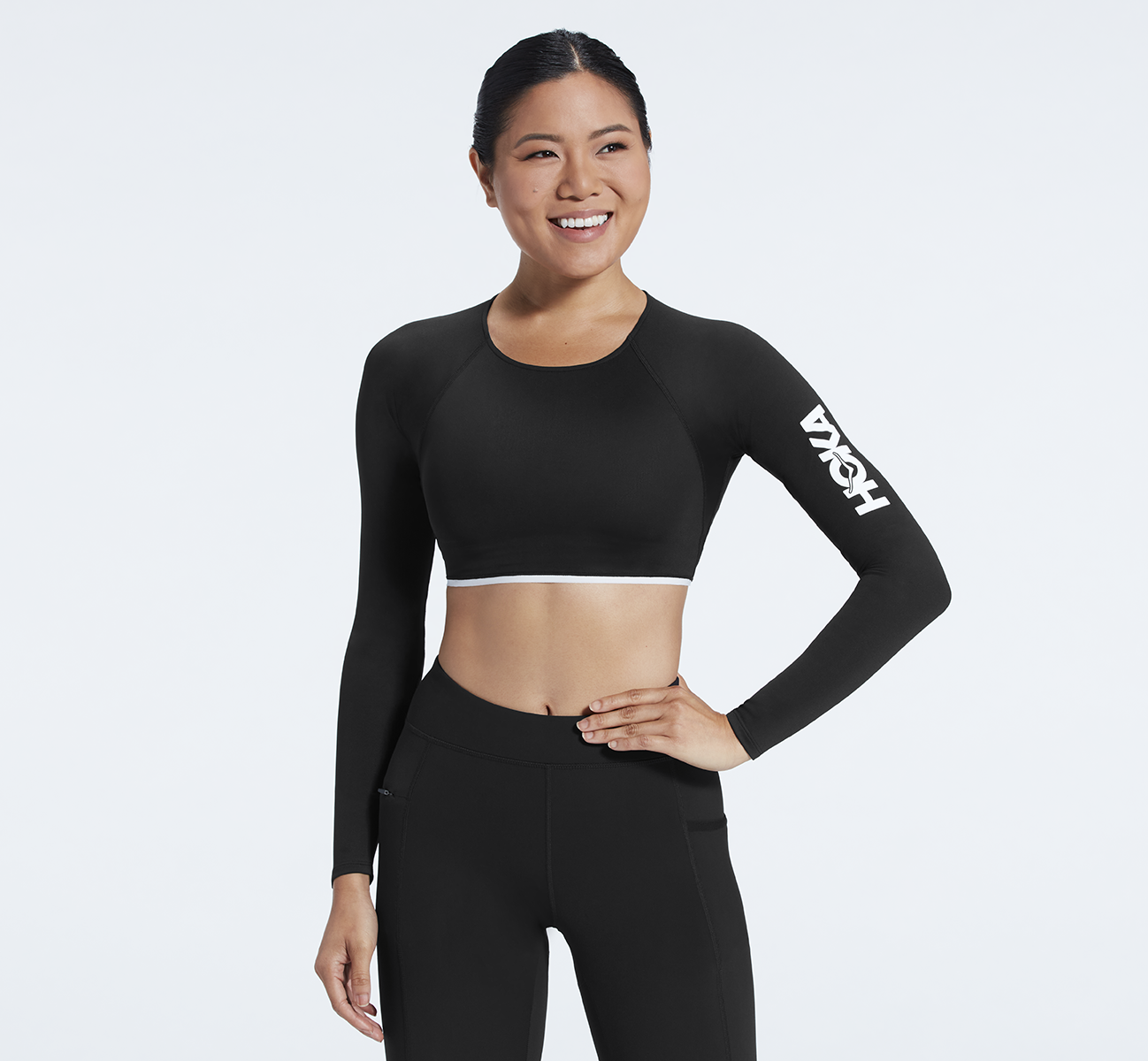 HOKA ONE ONE® Long Sleeve Crop Top for Women | HOKA ONE ONE®