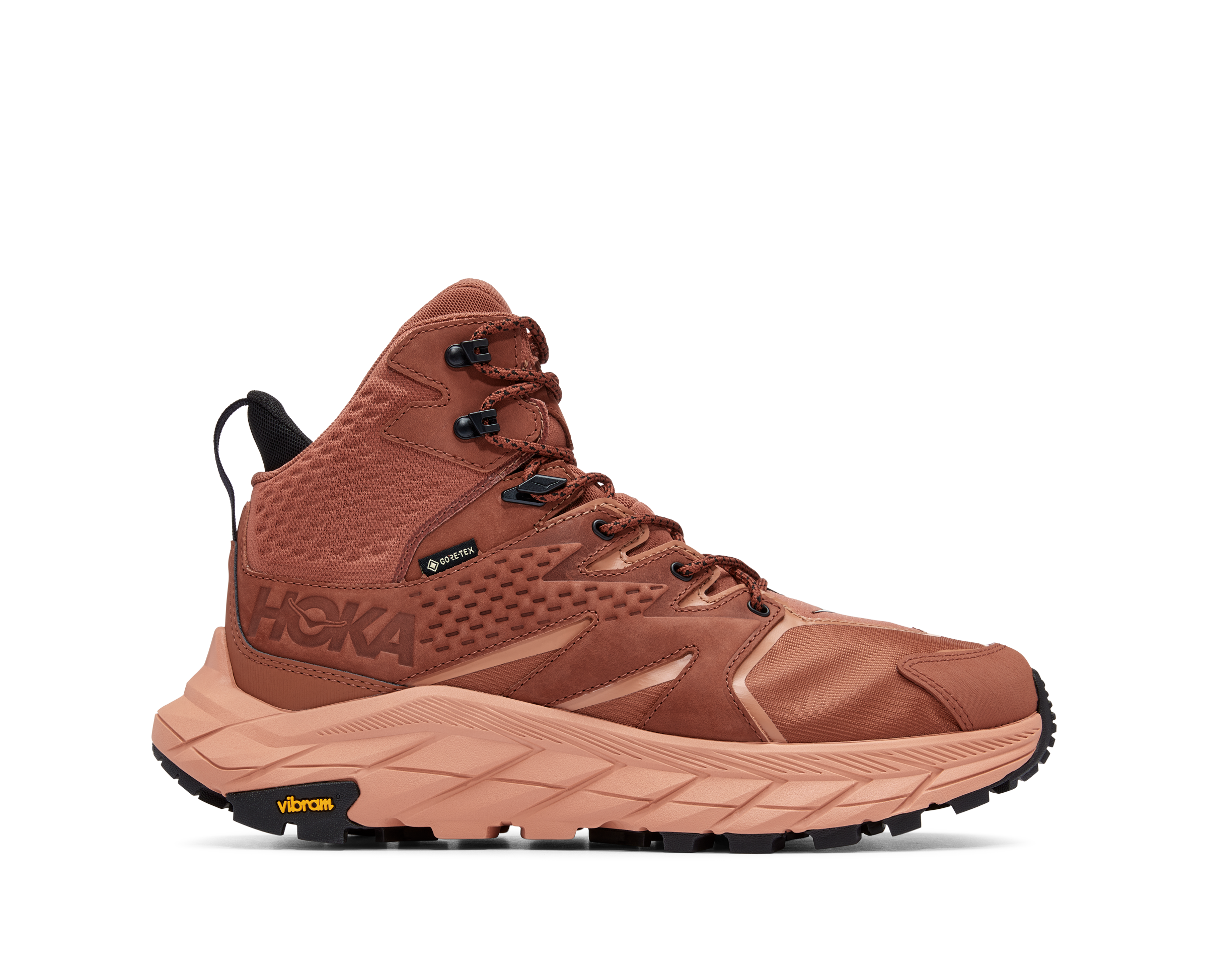 ▷ Hoka Zapatos Hiking Anacapa Mid GTX Café/Beige, para Hombre